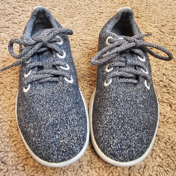 Allbirds Wool Runners Shoes Womens 6 Gray Wool Lace Up Athletic Sneakers - Picture 2 of 9